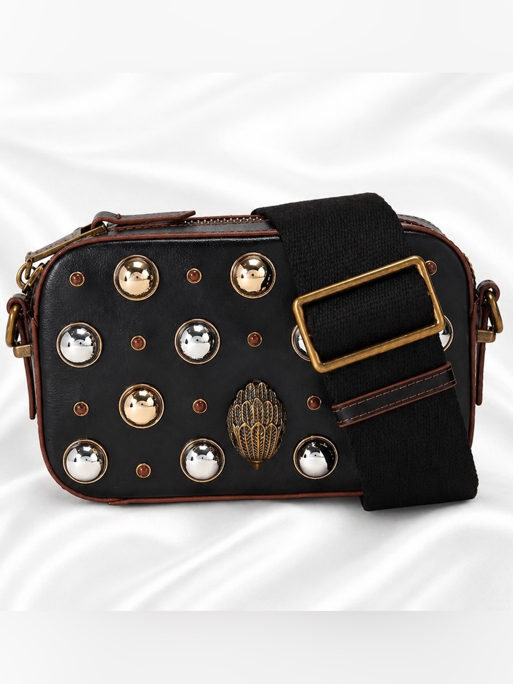 NWT Kurt Geiger Shoreditch Small Studded Camera Crossbody